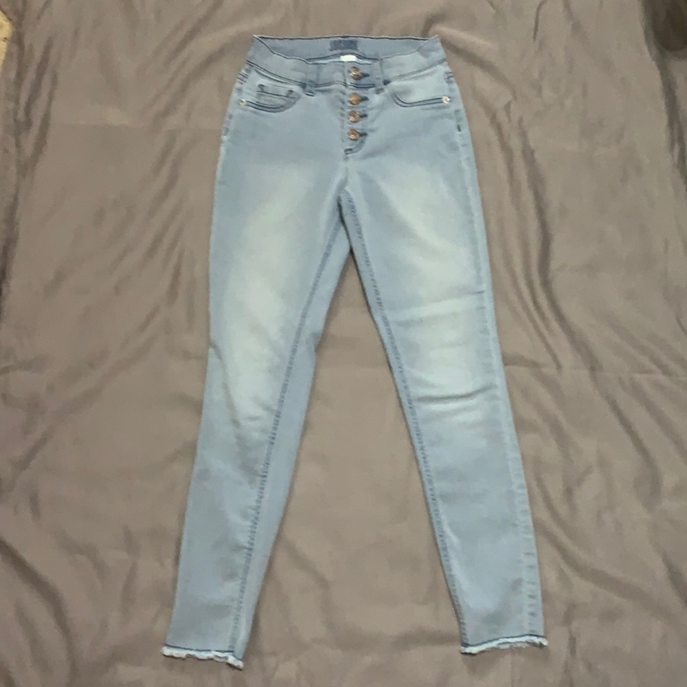 Justice Light-Washed Skinny Jeans